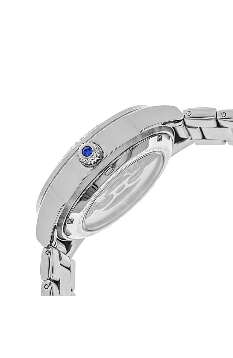 Empress Godiva Automatic MOP Bracelet Watch, Alternate, color, Silver
