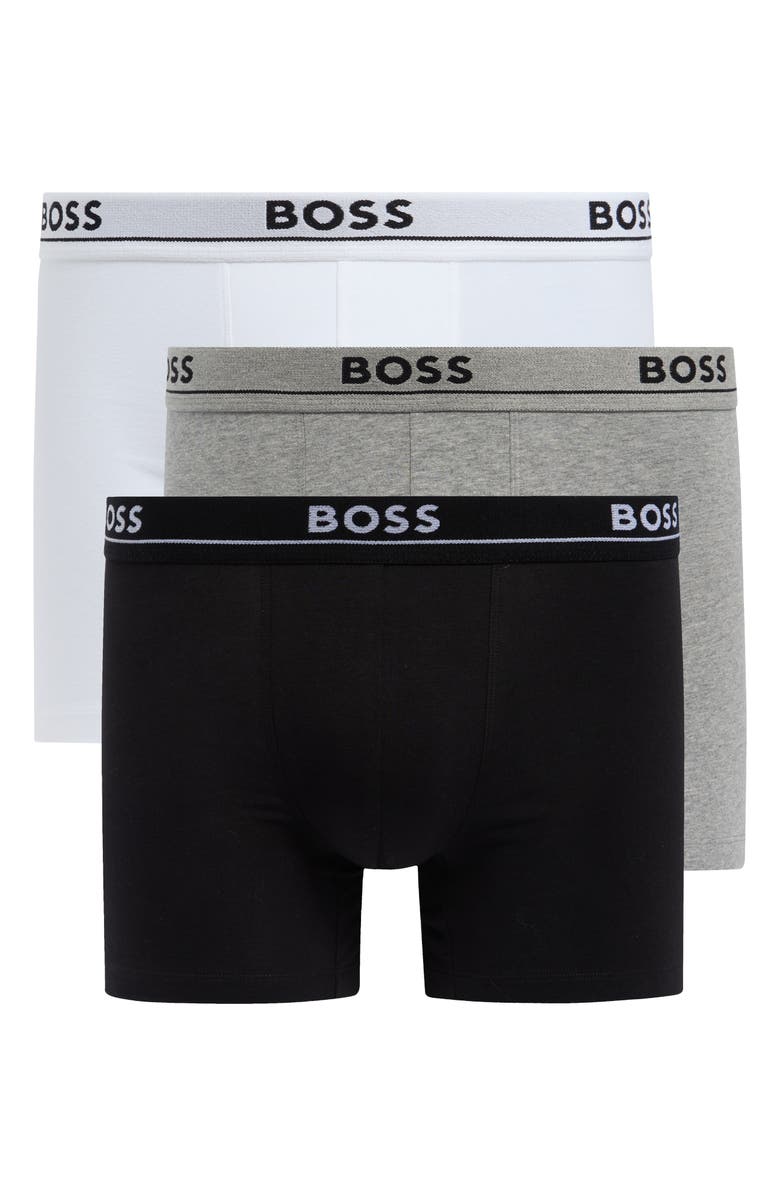 BOSS 3-Pack Essence Stretch Cotton Boxer Briefs, Main, color, Asst Prepk