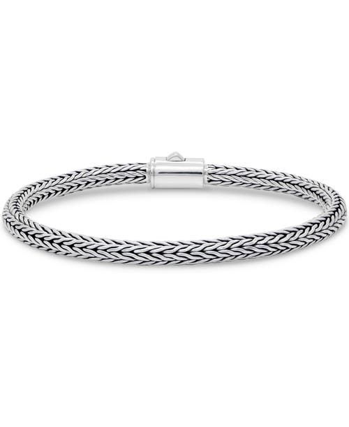 Devata Foxtail Round 4mm Chain Bracelet In Metallic