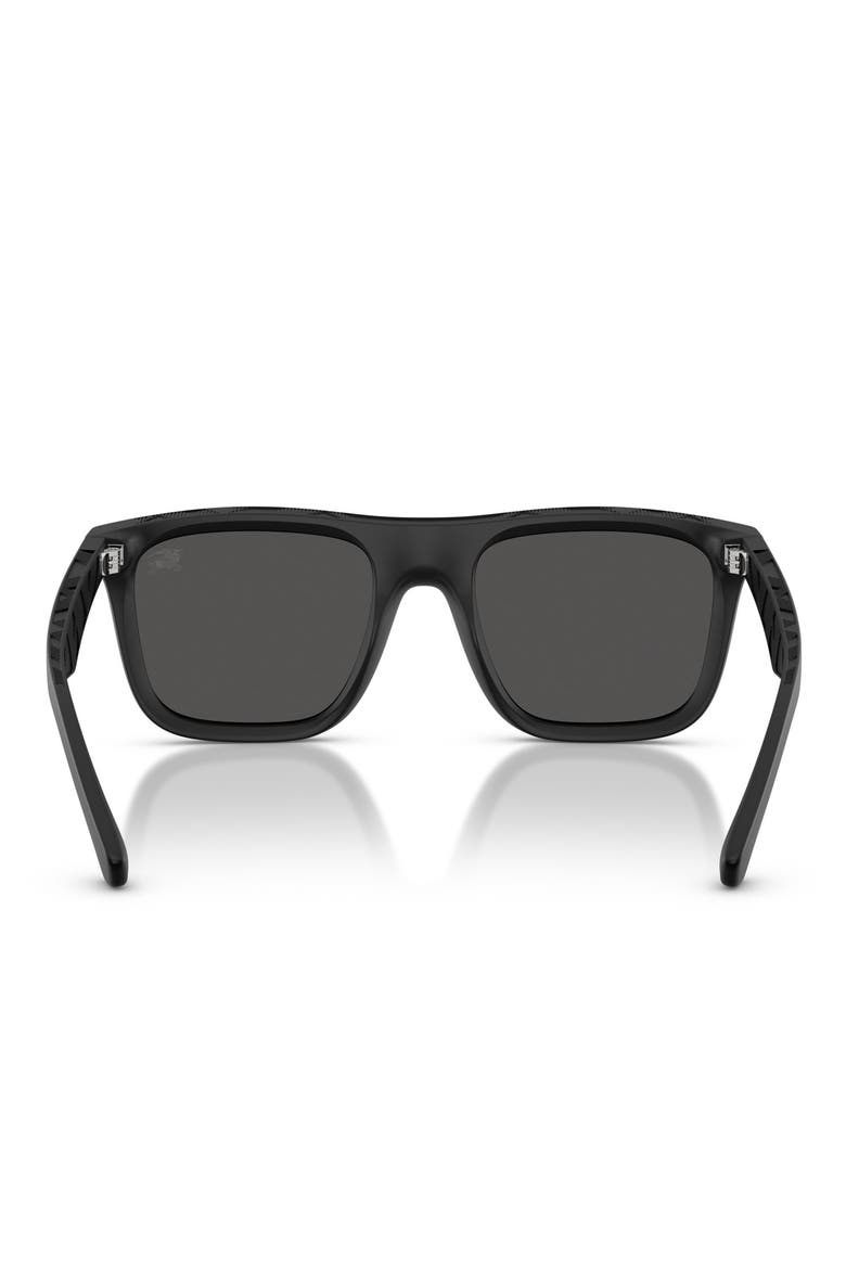 55mm Square Sunglasses, Alternate, color, MATTE BLACK/DARK GREY