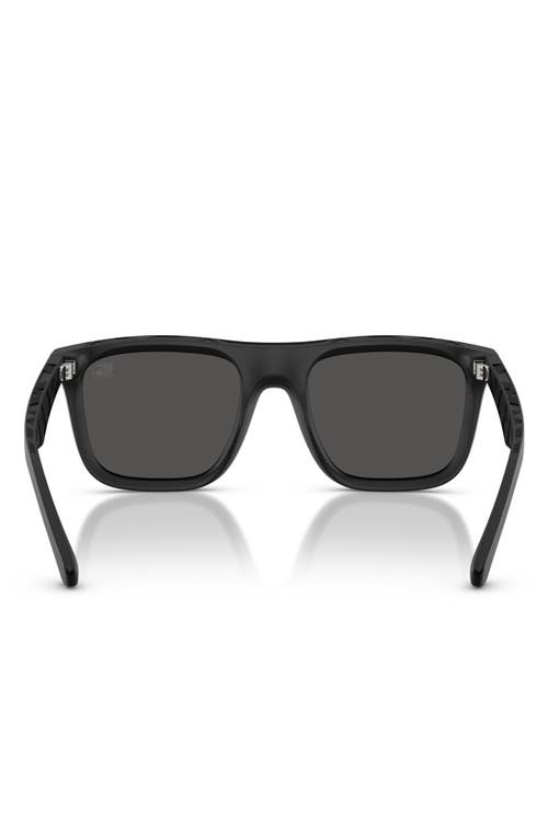 Burberry 55mm Square Sunglasses In Matte Black/dark Grey