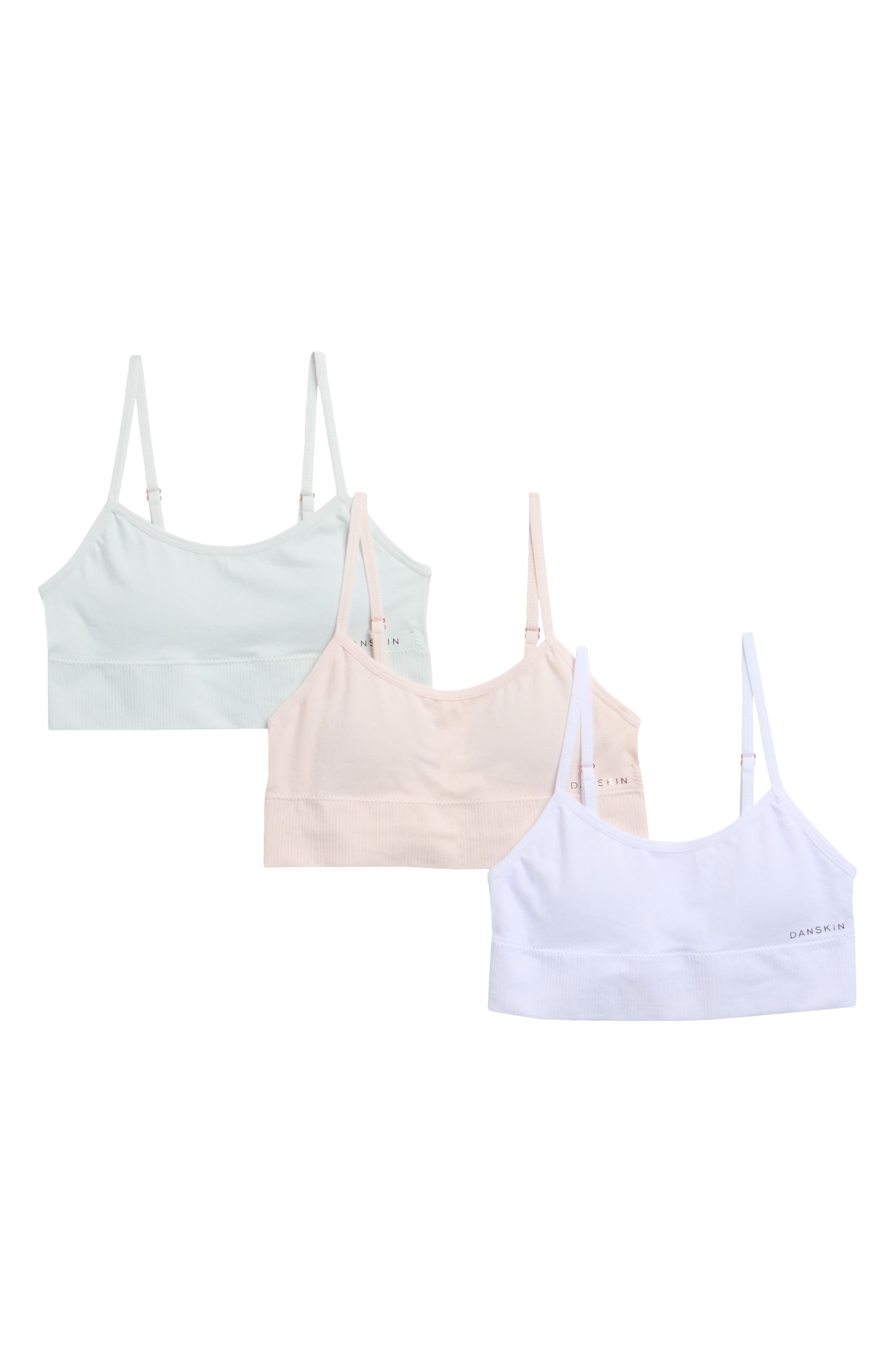 Danskin Kids' Assorted 3-Pack Bralettes