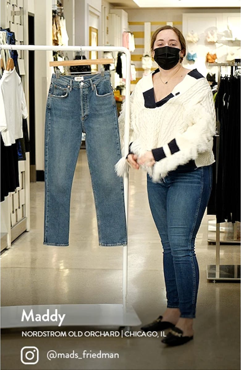 Riley High Waist Ankle Straight Leg Jeans, sales video thumbnail