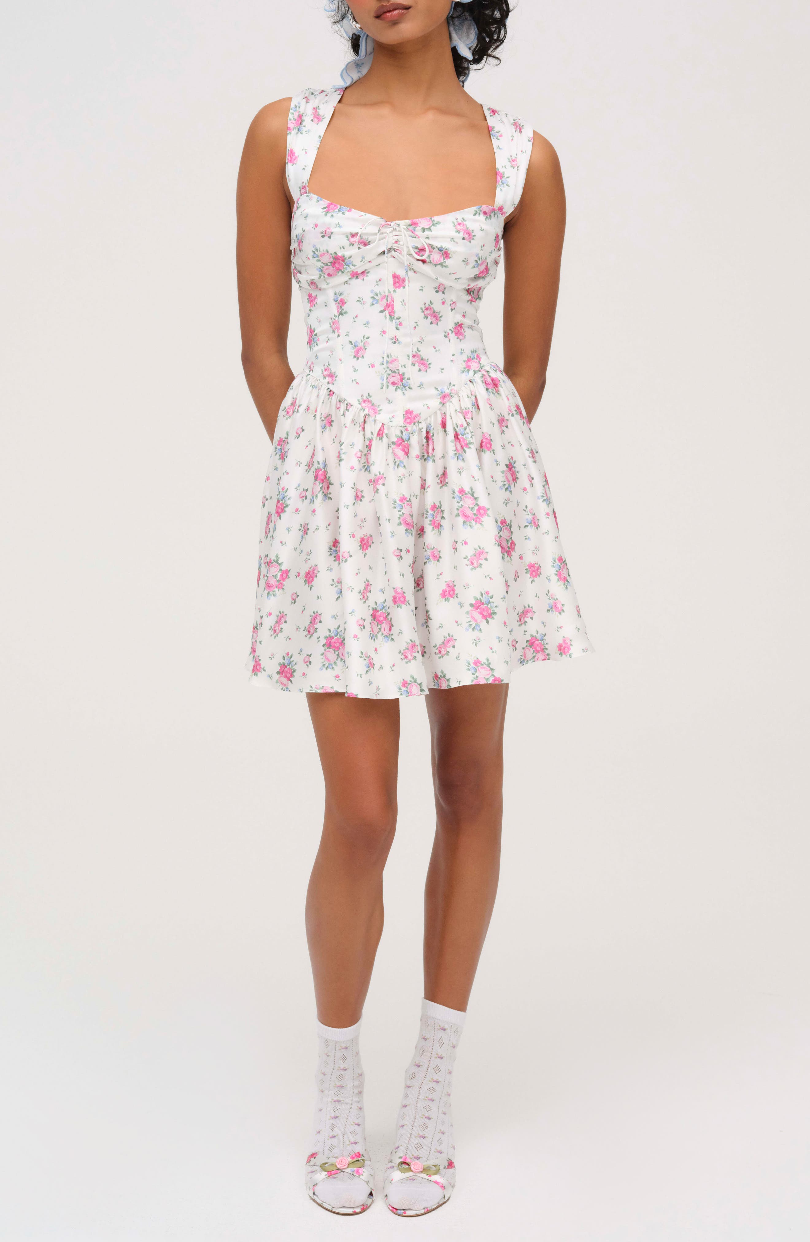 For Love & Lemons August Floral Minidress