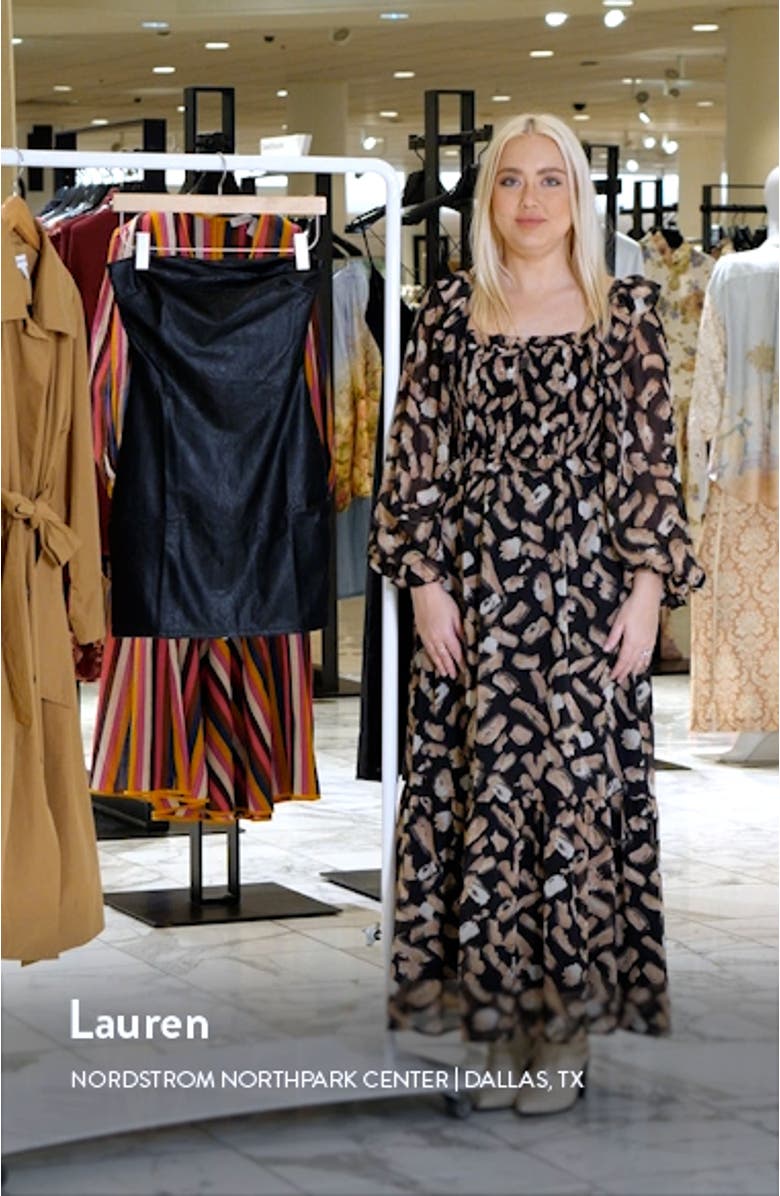 Faux Leather Tube Minidress, sales video thumbnail