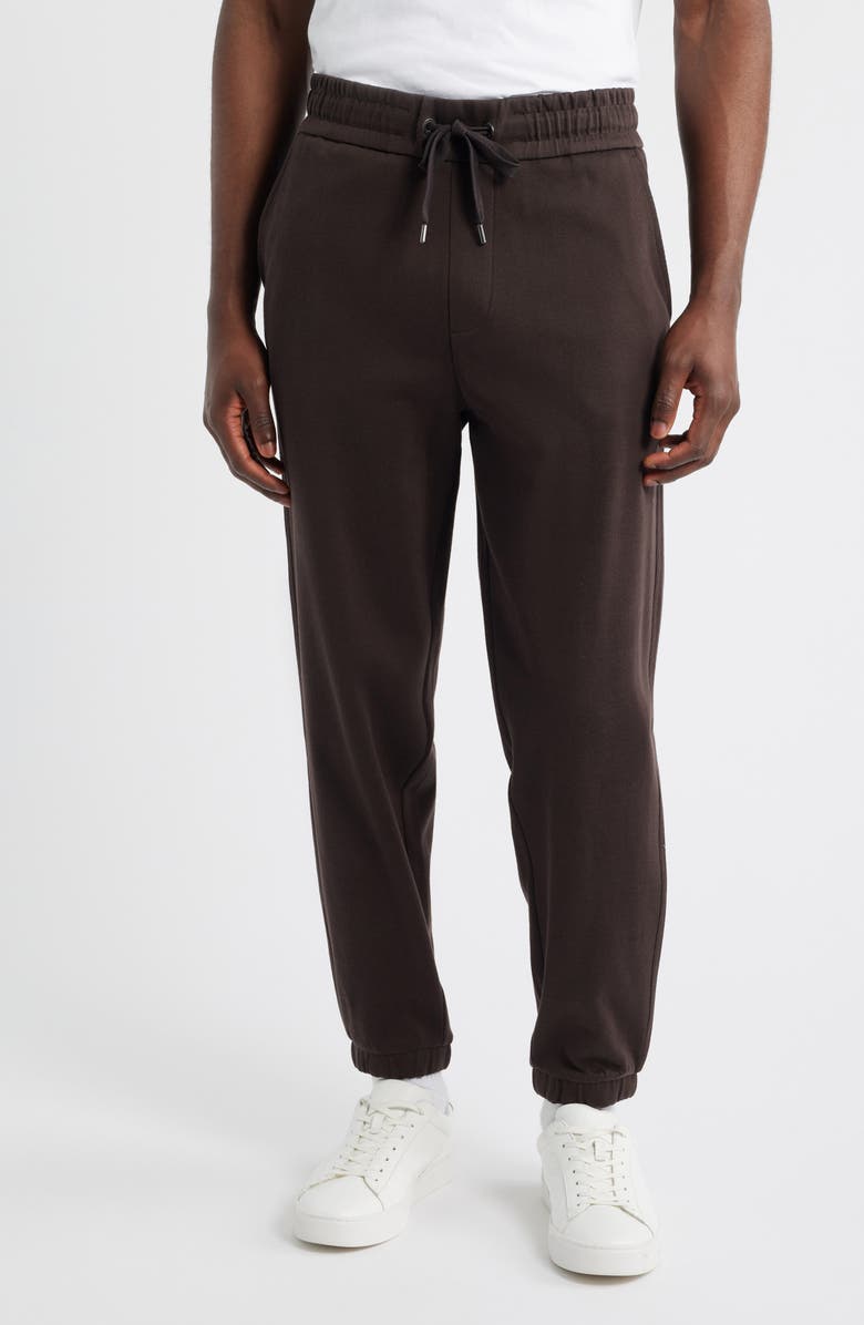 BOSS Locsin Cotton Sweatpants, Main, color, Dark Brown