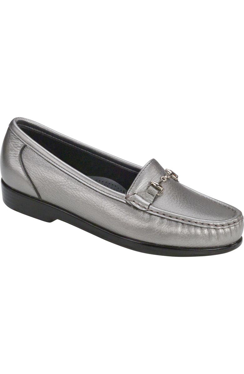 SAS Metro Metallic Loafer, Main, color, Pewter