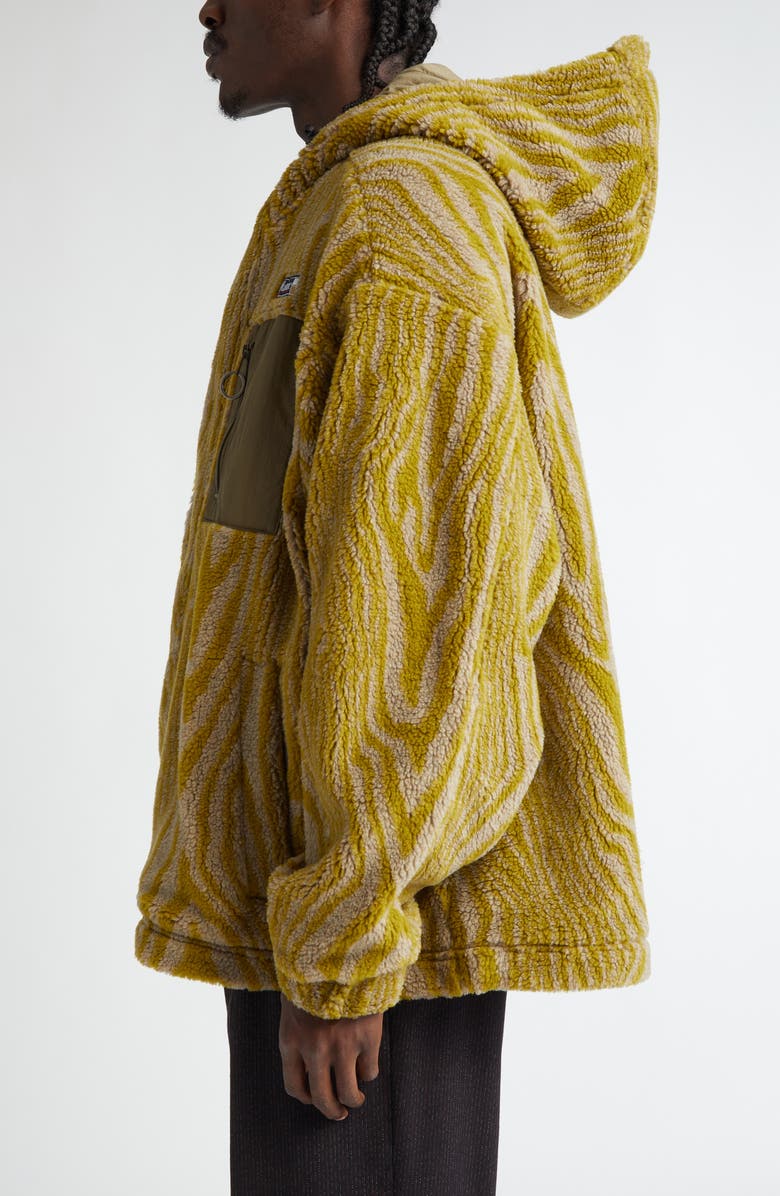 Martine Rose Oversize Wool Blend Fleece Hooded Jacket, Alternate, color, 