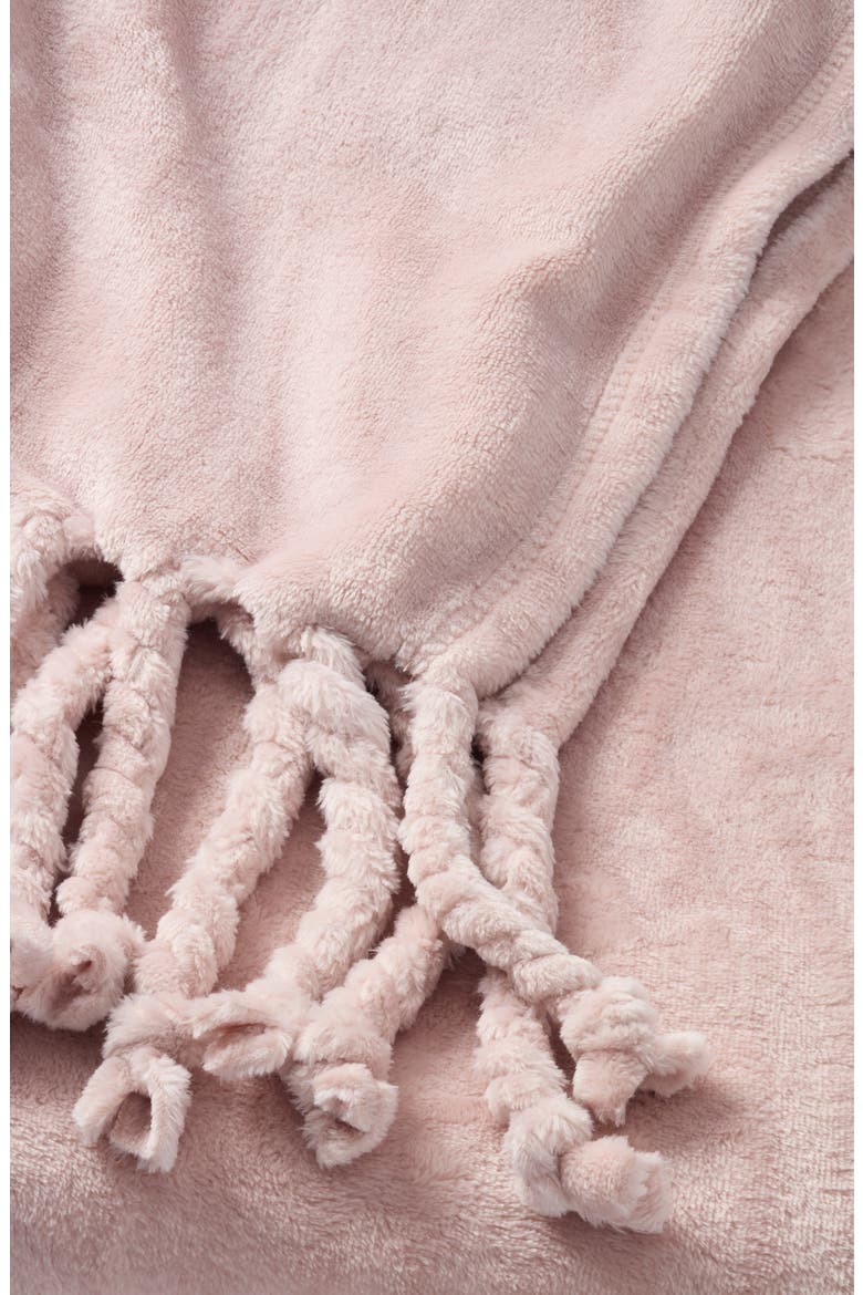 Bliss Throw Blanket, Alternate, color, PINK ADOBE