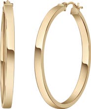 Bony Levy 14K Gold Medium Square Tube Hoop Earrings