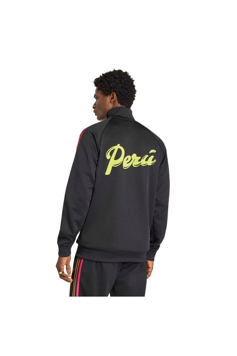 Men's adidas Black Peru National Team Originals Full-Zip Track Jacket, Alternate, color, Black