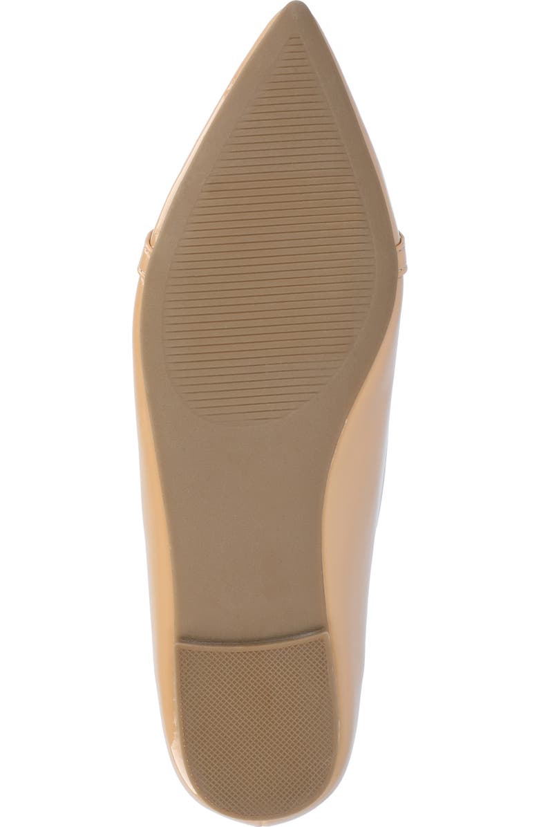 Journee Collection Clareene Pointed Toe Flat, Alternate, color, Tan