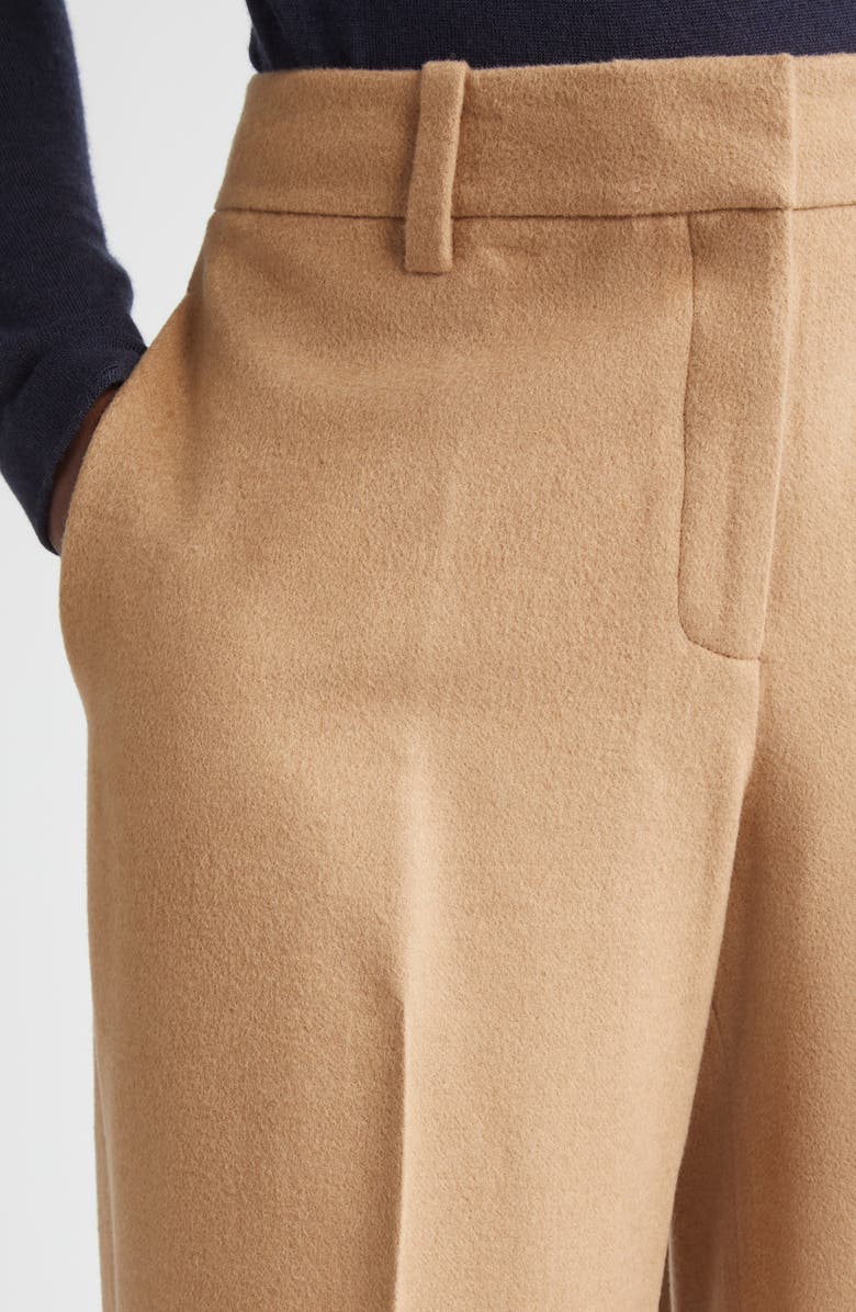 Lafayette 148 New York Sullivan Camel Hair Wide Leg Pants, Alternate, color, Camel