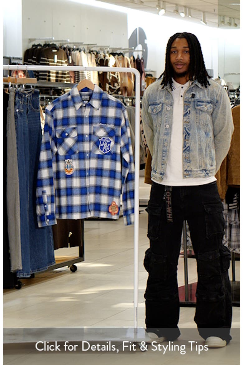 BB Society Check Cotton Twill Button-Up Overshirt video