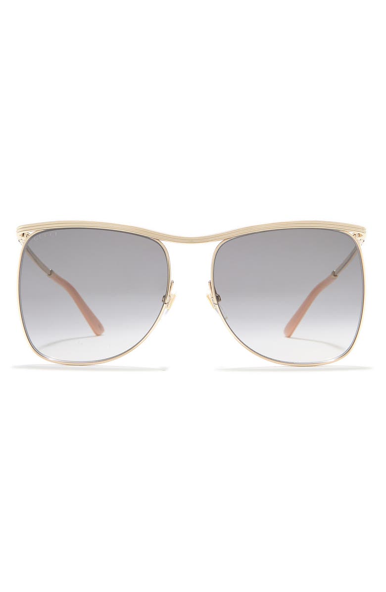 Gucci 63mm Square Sunglasses, Main, color,
