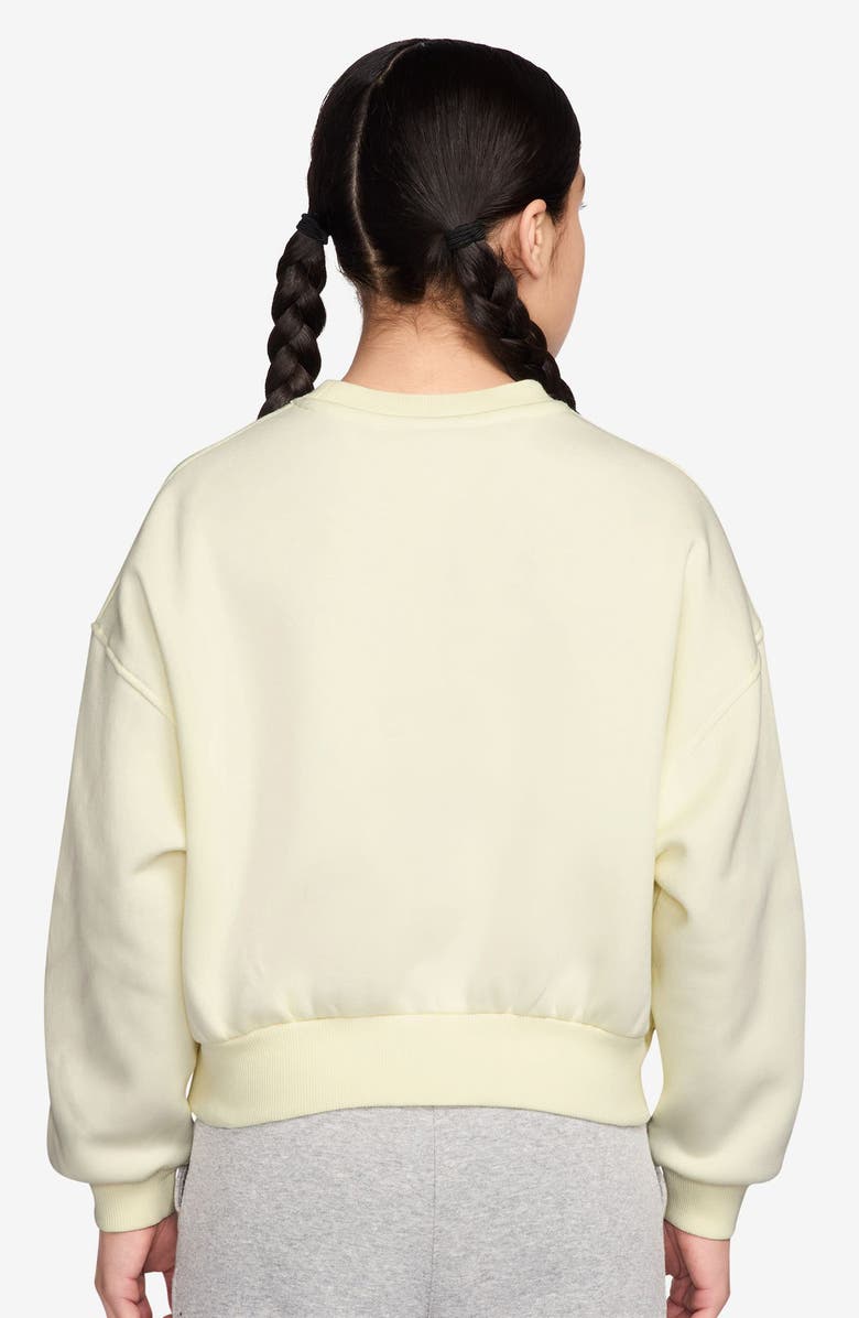 Nike Kids' Nike Sportswear Club Fleece Sweatshirt, Alternate, color, Soft Pearl