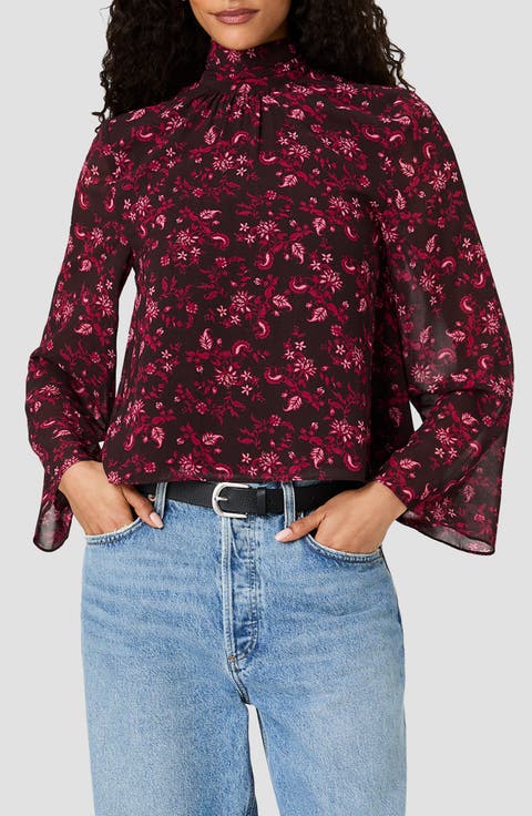 Marina Tie Neck Chiffon Top