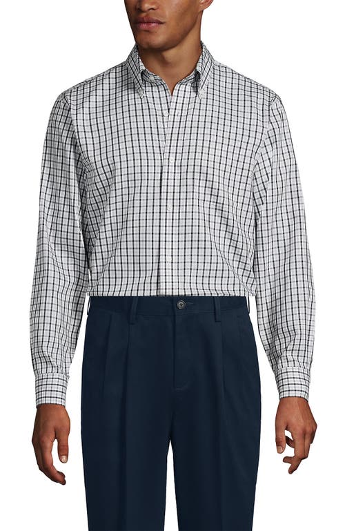 Lands' End Traditional Fit Solid No Iron Supima Pinpoint Buttondown Collar Dress Shirt In Multi