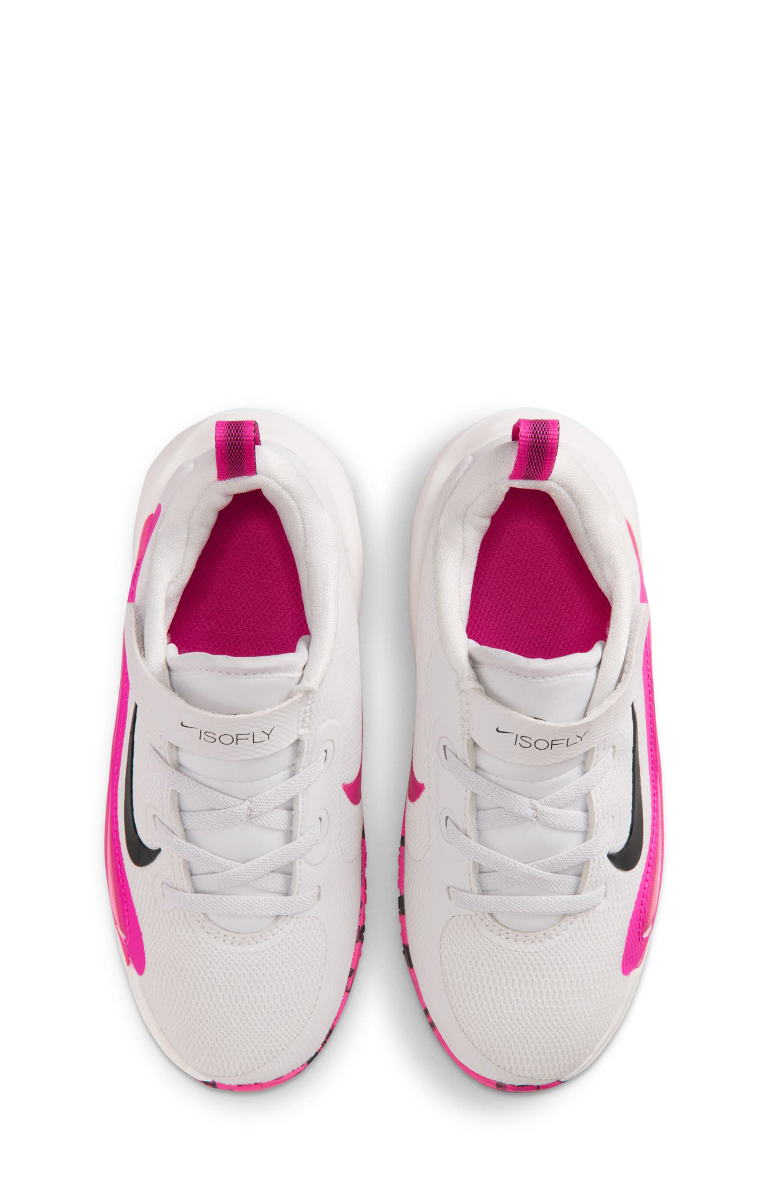 Nike IsoFly Basketball Shoe, Alternate, color, Platinum Tint/ Black/ Fuchsia