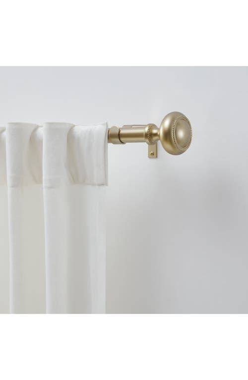 Dkny Barrett 36" To 66" Adjustable Curtain Rod In Gold
