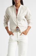 Eleventy Columbio Silk & Cashmere Bomber Jacket