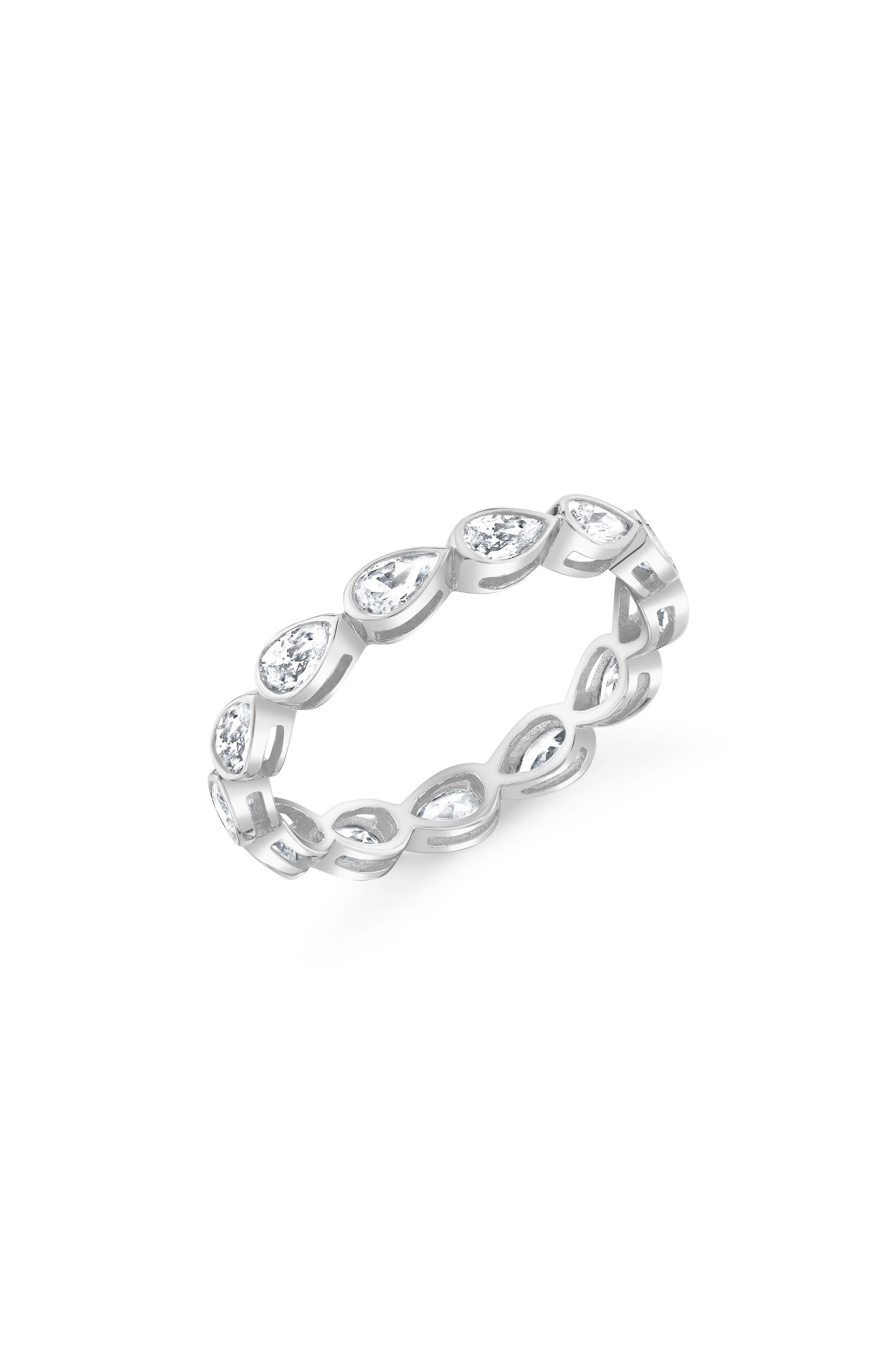 selected PURE PLATINUM / CLEAR STONE