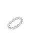 selected Pure Platinum / Clear Stone
