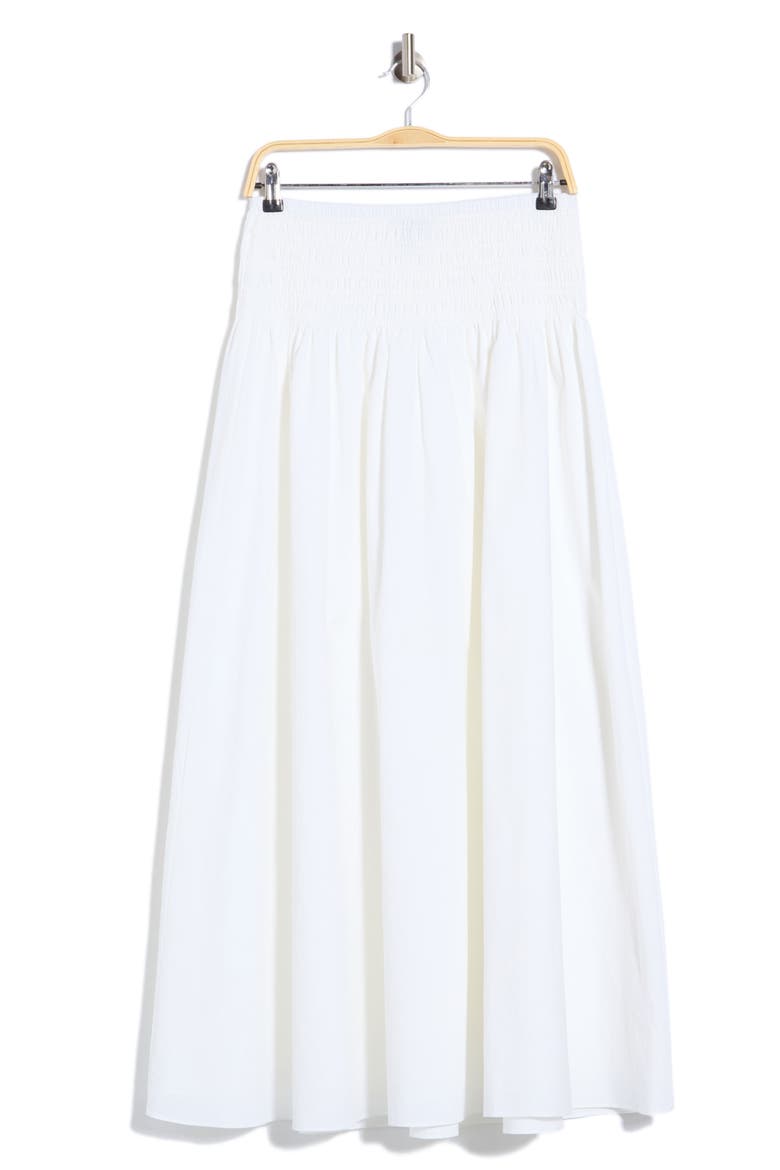 Sly Cotton Poplin Maxi Skirt, Main, color, WHITE