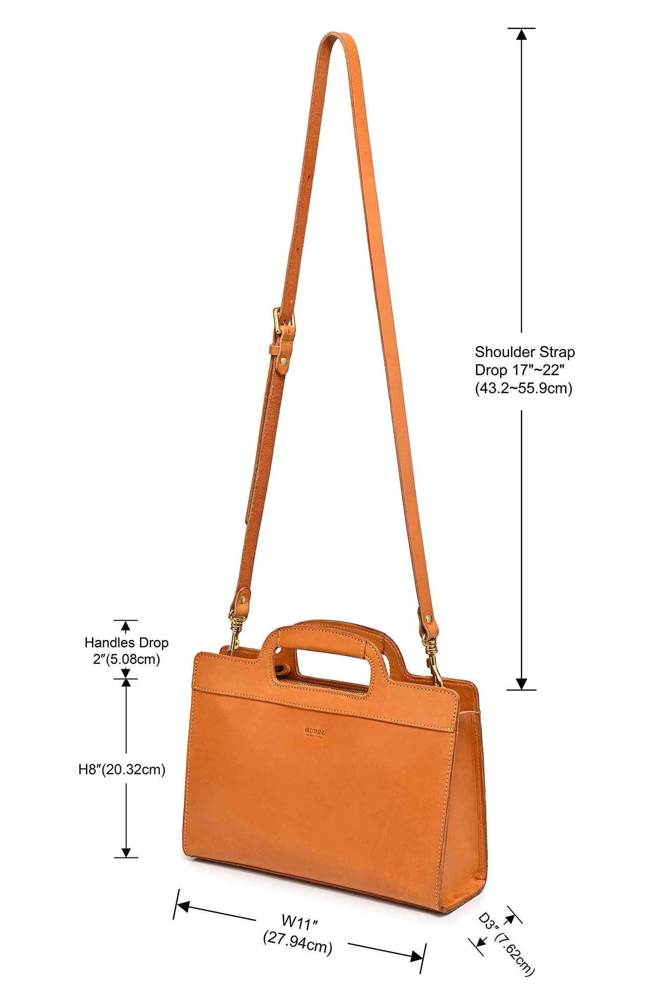 OLD TREND Sleek Creek Leather Crossbody Bag, Alternate, color, Chestnut