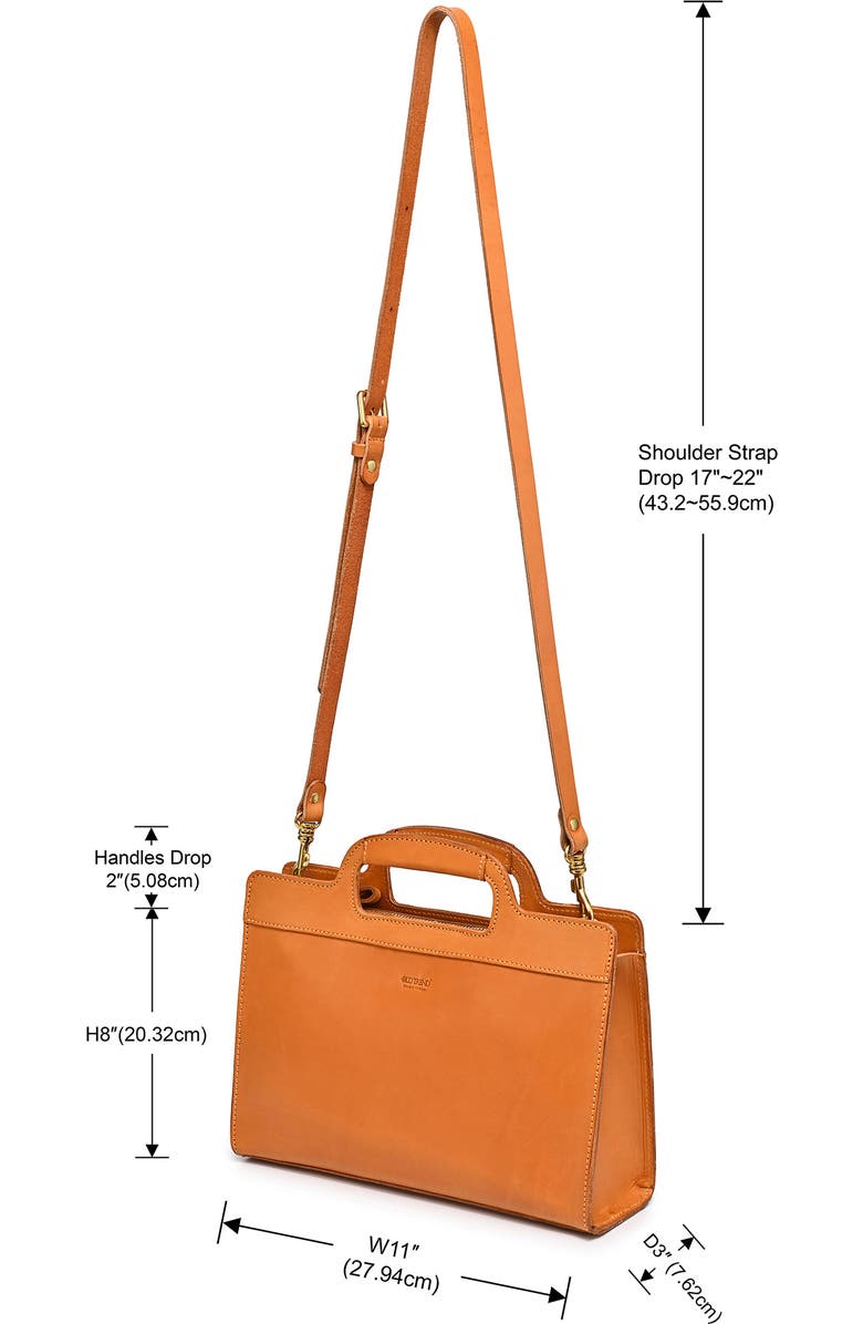 OLD TREND Sleek Creek Leather Crossbody Bag, Alternate, color, Chestnut