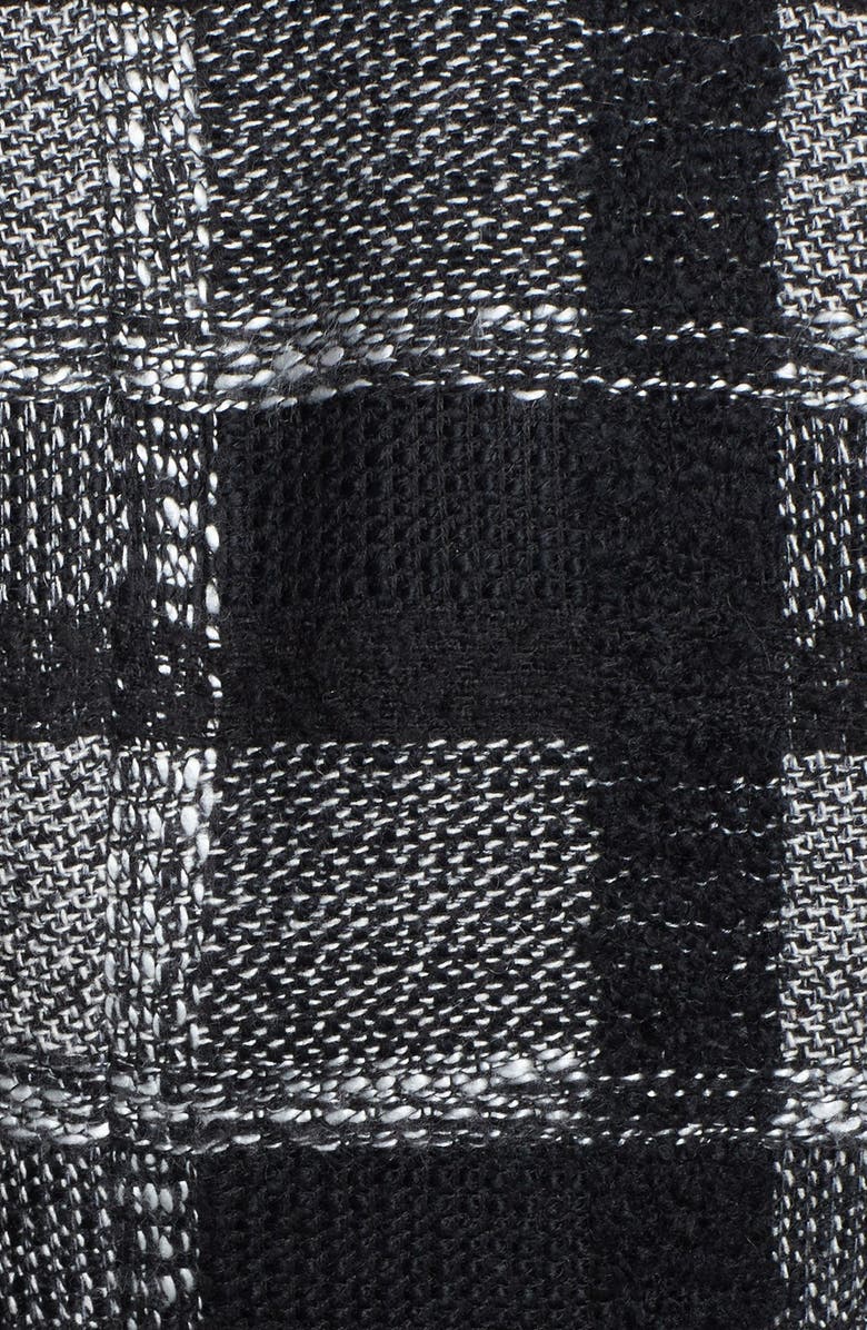 Laundry by Shelli Segal Plaid Skirted Wrap Coat, Alternate, color,