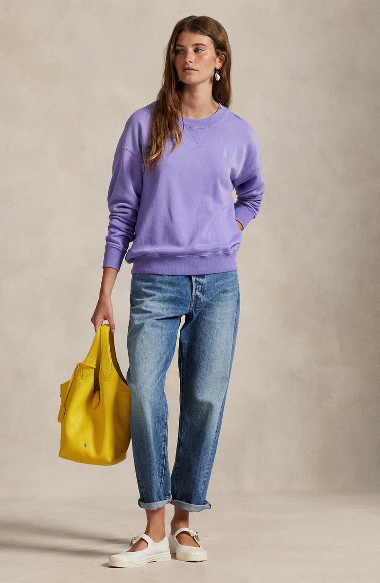 Polo Ralph Lauren Lightweight Fleece Crewneck Sweatshirt, Alternate, color, 