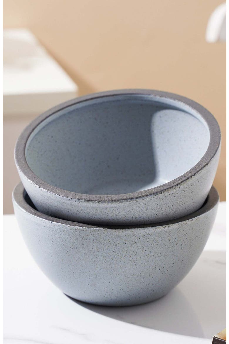Tina Stoneware 4-Piece Bowl Set, Alternate, color, Blue and Gray