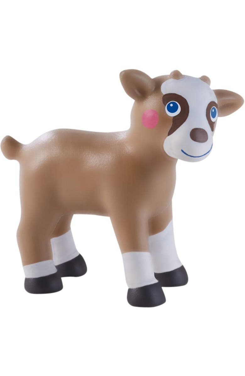 HABA Little Friends Goat Kid - 2" Chunky Plastic Farm Animal Toy Figure, Main, color, Multi
