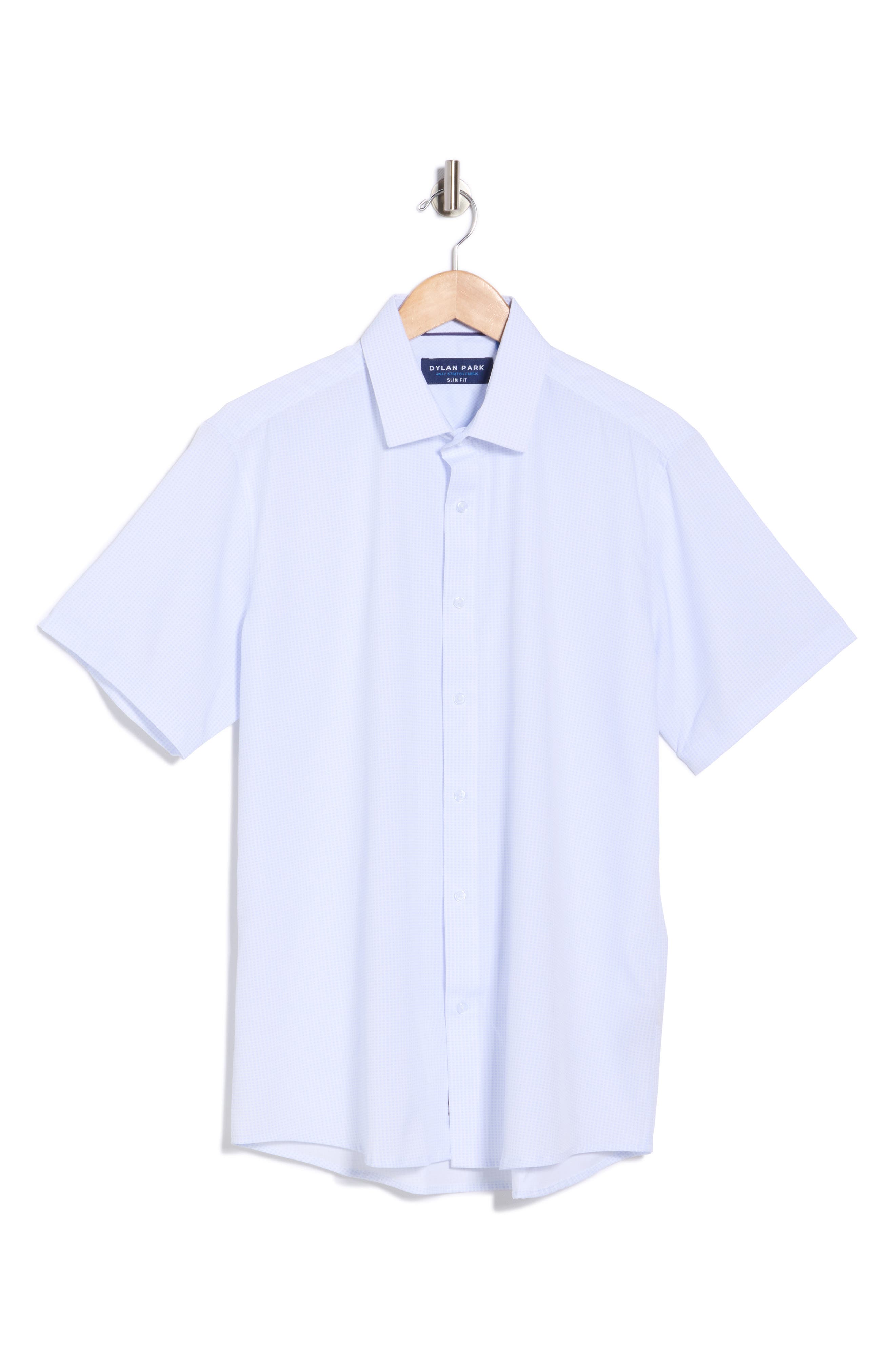 DYLAN PARK Slim Fit Perfect Stretch Long Sleeve Button Down Shirt