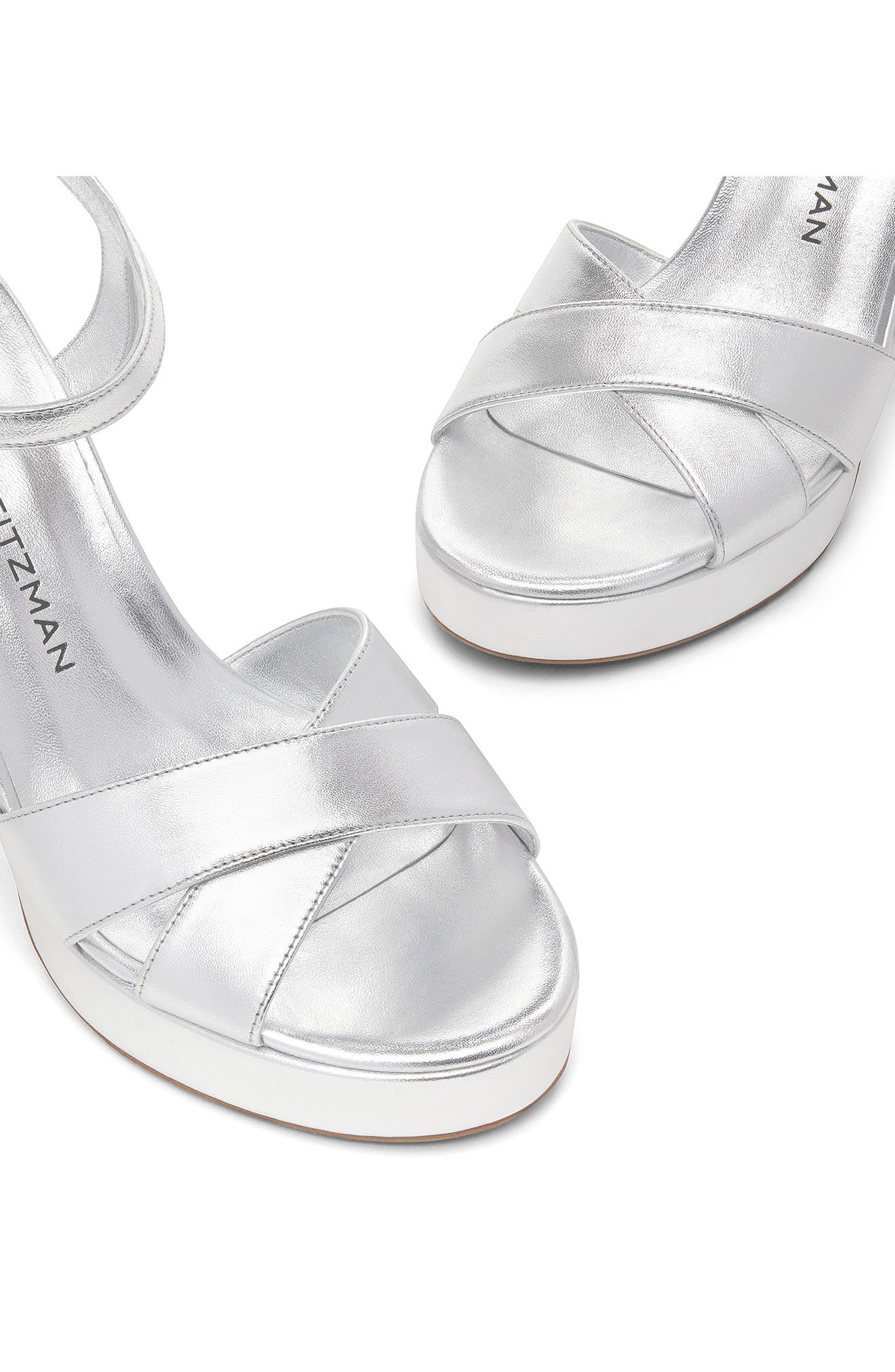 Dayna Platform Sandal, Alternate, color, SILVER