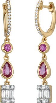 Bony Levy El Mar Mixed Cut Drop Earrings