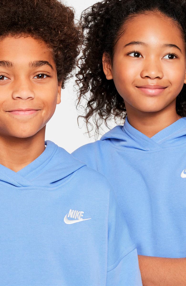 Nike Kids' Sportswear Fleece Hoodie, Alternate, color, Royal Pulse/ White