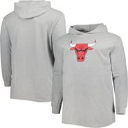 FANATICS Men's Fanatics Branded Heather Gray Chicago Bulls Big & Tall Pullover Hoodie