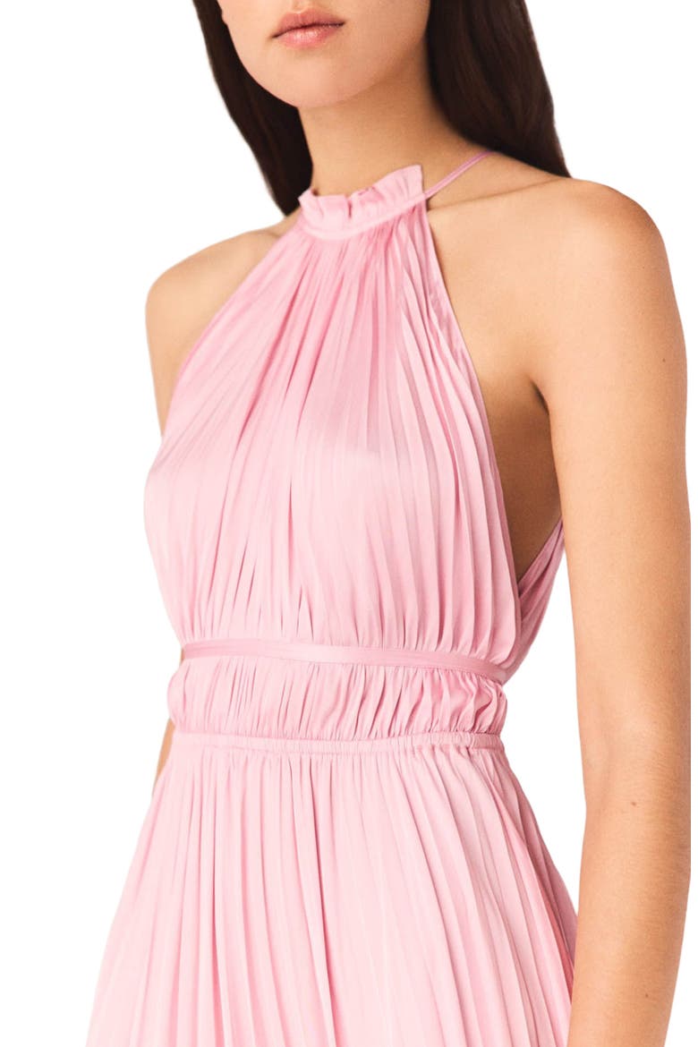 Pleated maxi dress, Alternate, color, Pink