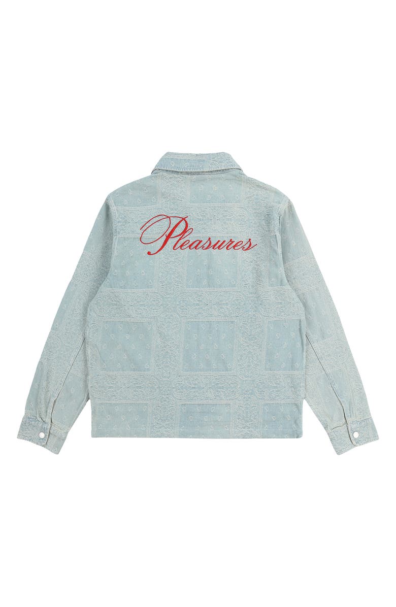 PLEASURES Merit Jacquard Denim Work Jacket, Alternate, color, 