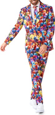 OppoSuits x Sesame Street Slim Fit Two-Piece Suit & Tie Set