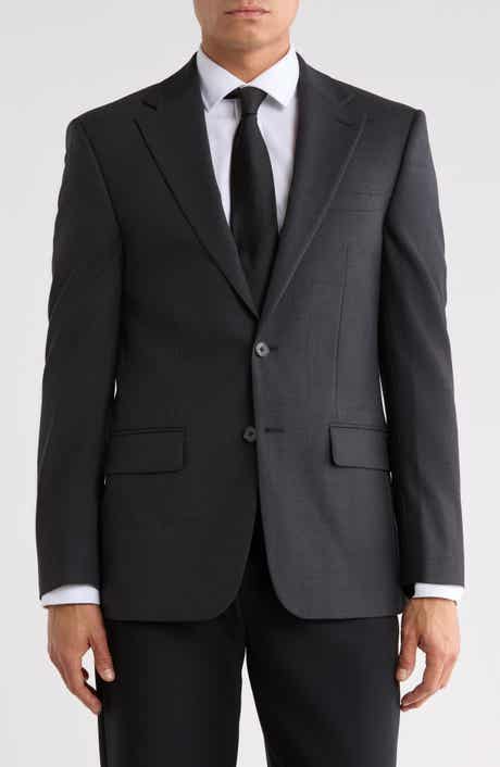 Stretch Wool Blend Suit Jacket