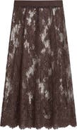 AllSaints Arran Sheer Lace Maxi Skirt