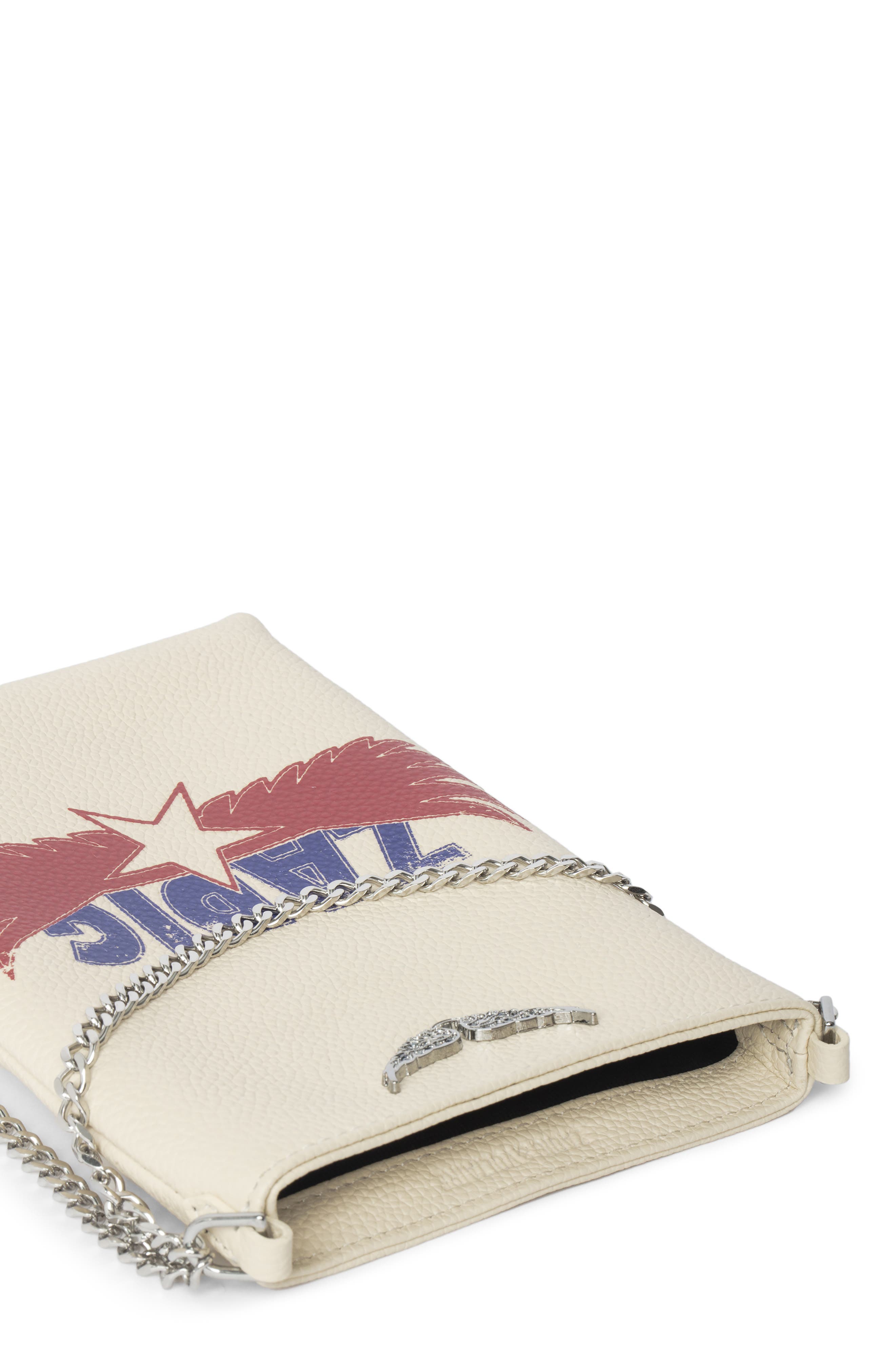 Zadig & Voltaire Rock America Phone Crossbody Bag, Alternate, color, 