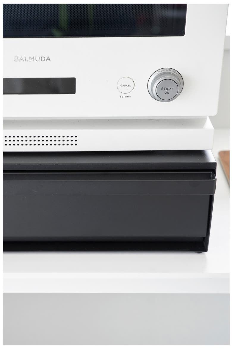Bottom Drawer with Slide Table, Alternate, color, BLACK