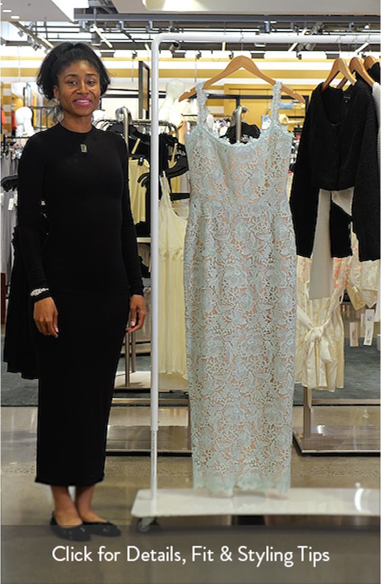 Coraline Floral Lace Cocktail Dress, sales video thumbnail