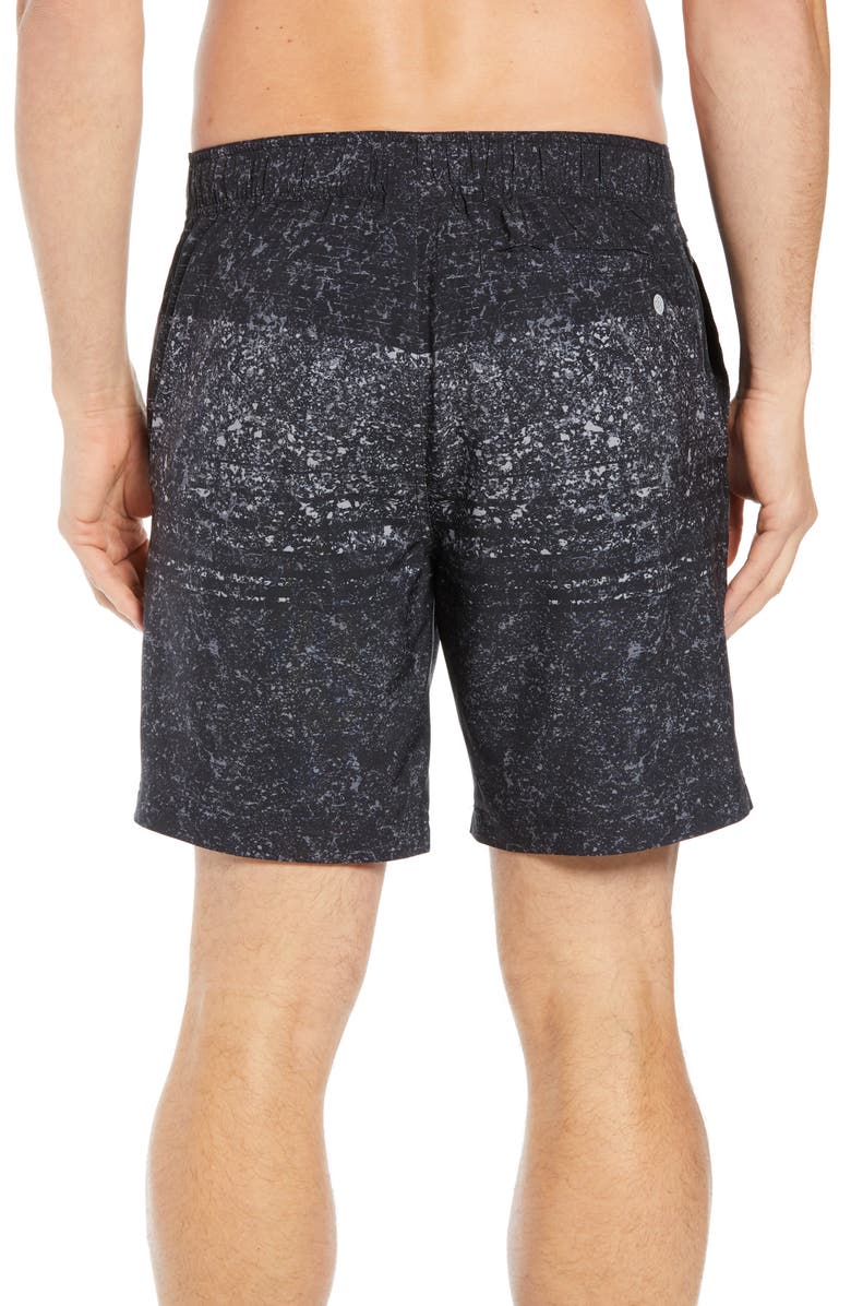 Zella Print Swim Trunks, Alternate, color, 