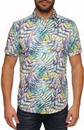 Robert Graham Cedrick Classic Fit Palm Short Sleeve Button-Up Shirt