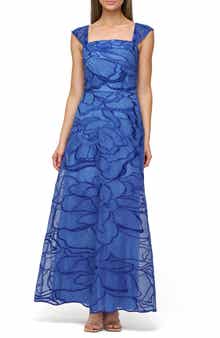 Odessa Floral Embroidery Gown
